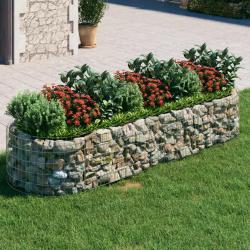 Lit sur&eacute;lev&eacute; &agrave; gabion Fer galvanis&eacute; 300x100x50 cm
