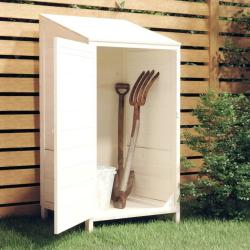 Remise de  Blanc 55x52x112 cm Bois de sapin solide