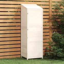 Remise de  Blanc 55x52x174,5 cm Bois de sapin solide