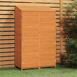 Remise de  Marron 102x52x174,5 cm Bois de sapin solide