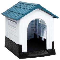 Niche pour chien Bleu 57x68x66 cm Polypropyl&egrave;ne