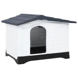 Niche pour chien Gris 90,5x68x66 cm Polypropyl&egrave;ne