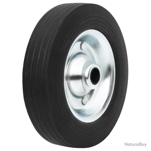 Roue de jauge �20x5 cm caoutchouc solide et acier