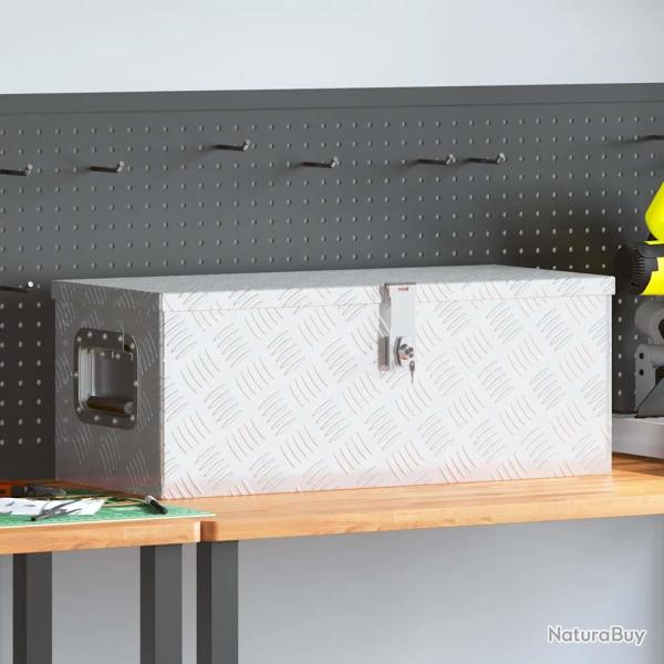 Bo�te de rangement Argent� 70x31x27 cm Aluminium