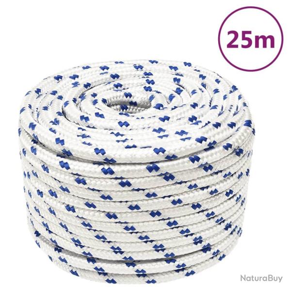 Corde de bateau Blanc 14 mm 25 m Polypropyl�ne