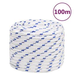 Corde de bateau Blanc 18 mm 100 m Polypropyl&egrave;ne