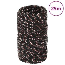 Corde de bateau Noir 2 mm 25 m Polypropyl&egrave;ne