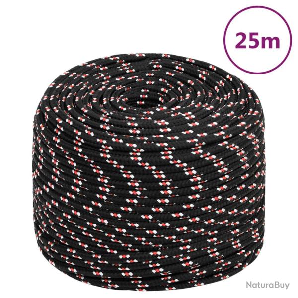 Corde de bateau Noir 6 mm 25 m Polypropyl�ne
