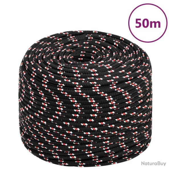 Corde de bateau Noir 6 mm 50 m Polypropyl�ne