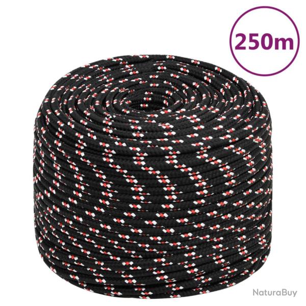 Corde de bateau Noir 8 mm 250 m Polypropyl�ne