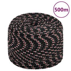 Corde de bateau Noir 10 mm 500 m Polypropyl&egrave;ne