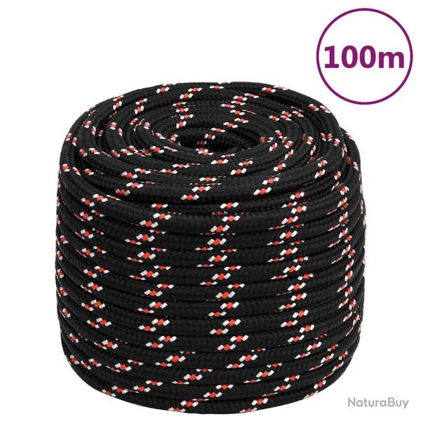 Corde de bateau Noir 16 mm 100 m Polypropyl�ne