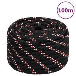 Corde de bateau Noir 20 mm 100 m Polypropyl&egrave;ne