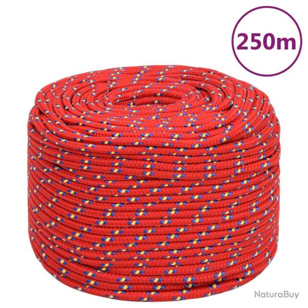 Corde de bateau Rouge 8 mm 250 m Polypropyl�ne