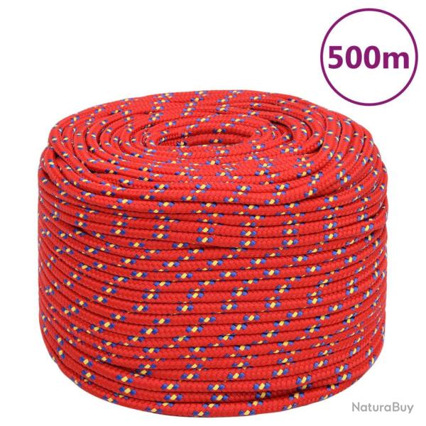 Corde de bateau Rouge 10 mm 500 m Polypropyl�ne