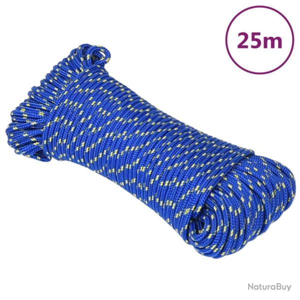 Corde de bateau Bleu 3 mm 25 m Polypropyl�ne