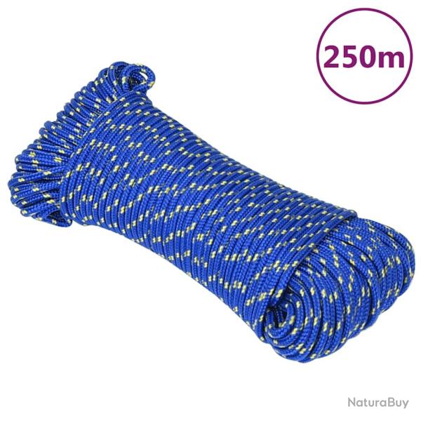Corde de bateau Bleu 3 mm 250 m Polypropyl�ne