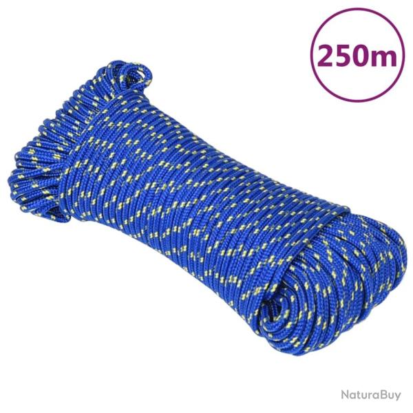 Corde de bateau en polypropyl�ne bleue, 5 mm, 250 m