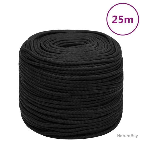 Corde de bateau Noir complet 8 mm 25 m Polypropyl�ne