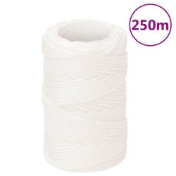 Corde de bateau Blanc complet 2 mm 250 m Polypropyl&egrave;ne