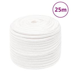 Corde de bateau Blanc complet 12 mm 25 m Polypropyl&egrave;ne
