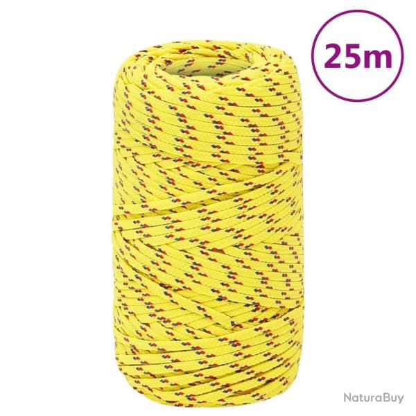Corde de bateau Jaune 2 mm 25 m Polypropyl�ne