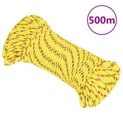 Corde de bateau Jaune 3 mm 500 m Polypropyl&egrave;ne