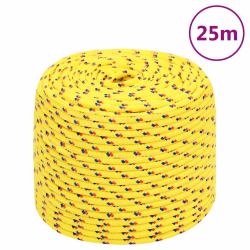 Corde de bateau Jaune 6 mm 25 m Polypropyl&egrave;ne
