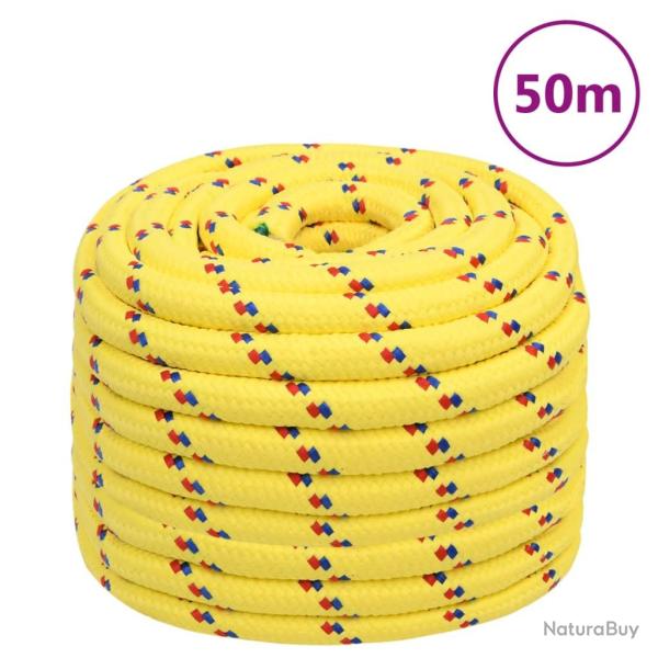 Corde de bateau Jaune 20 mm 50 m Polypropyl�ne