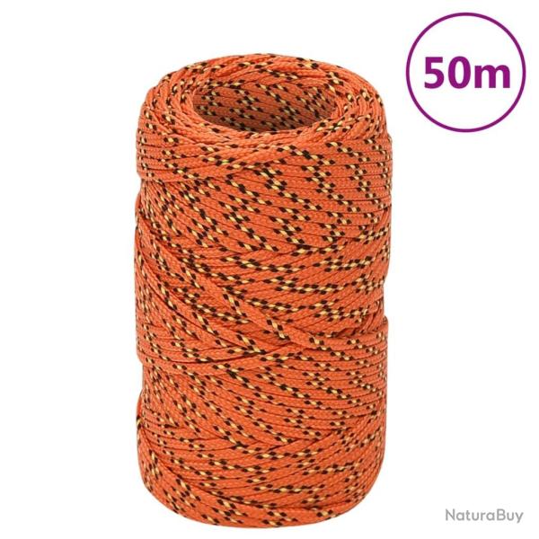 Corde de bateau Orange 2 mm 50 m Polypropyl�ne
