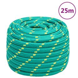 Corde de bateau Vert 20 mm 25 m Polypropyl&egrave;ne
