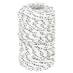 Corde de bateau tress&eacute; Blanc 2 mmx500 m Polyester