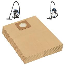 Sacs en papier pour aspirateur sec et humide 10 pcs Marron