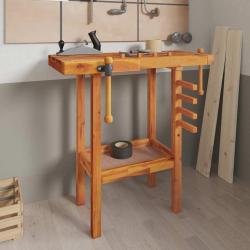 &Eacute;tabli avec &eacute;taux 92x48x83 cm Bois massif d'acacia