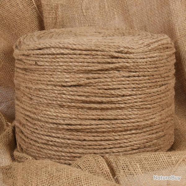 Corde de jute 25 m de long 6 mm d'�paisseur