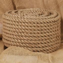 Corde de jute 100 m de long 16 mm d'&eacute;paisseur