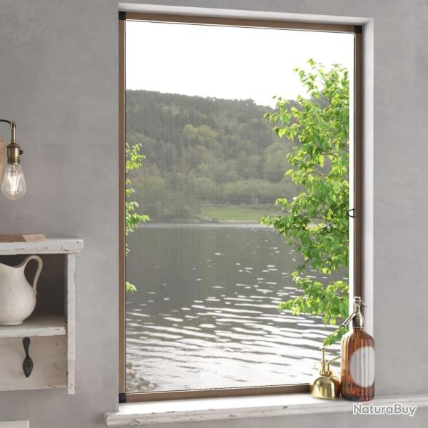 Moustiquaire pour fen�tres Marron 90x120 cm