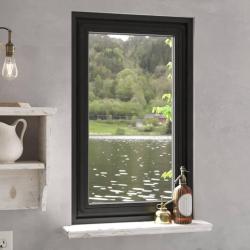 Moustiquaire magn&eacute;tique pour fen&ecirc;tres anthracite 80x140 cm