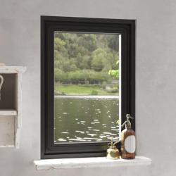 Moustiquaire magn&eacute;tique pour fen&ecirc;tres anthracite 80x120 cm