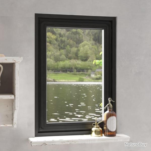Moustiquaire magn�tique pour fen�tres anthracite 80x120 cm