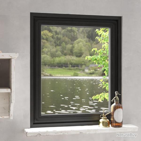 Moustiquaire magn�tique pour fen�tres anthracite 100x120 cm
