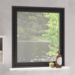 Moustiquaire magn&eacute;tique pour fen&ecirc;tres anthracite 130x150 cm