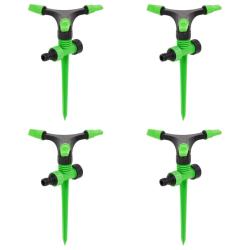 Arroseurs rotatifs 4 pcs vert et noir 16x13,5x25,5 cm ABS et PP