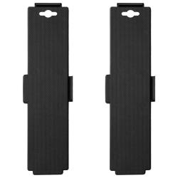 Chariots de d&eacute;m&eacute;nagement &agrave; 4 roues 2 pcs noir PP 170 kg
