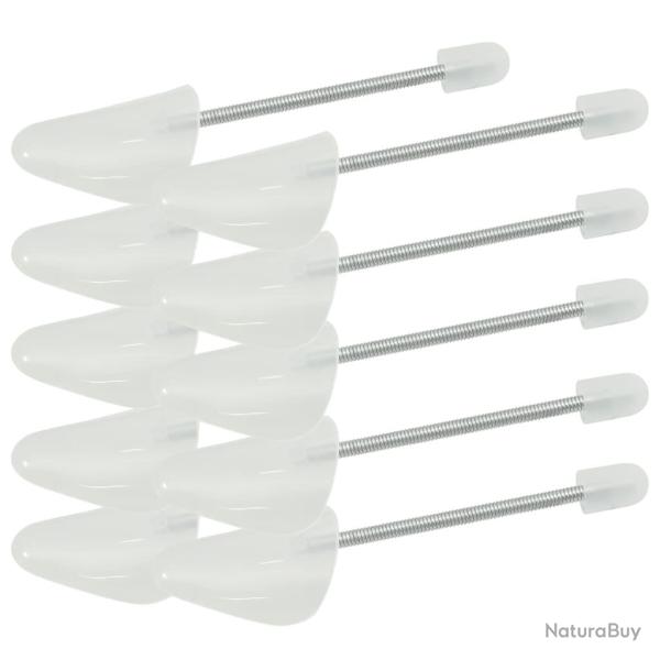 Embauchoirs 5 paires blanc EU 38-44 plastique