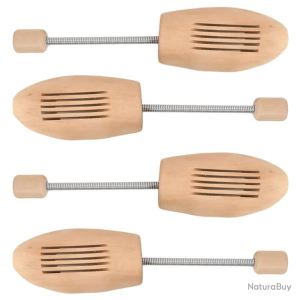 Embauchoirs 2 paires EU 39-42 bois massif lotus