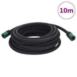 Tuyau d'arrosage de  noir 0,6" 10 m caoutchouc