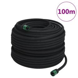 Tuyau d'arrosage de  noir 0,6" 100 m caoutchouc