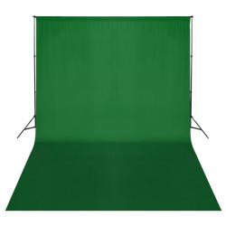 Syst&egrave;me de support de toile de fond 500 x 300 cm Vert
