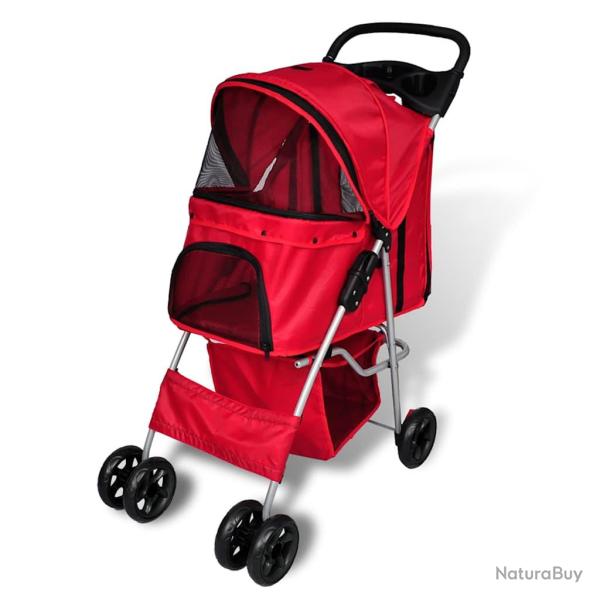 Poussette pour chiens Rouge
